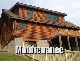  Cedar Mountain, North Carolina Log Home Maintenance